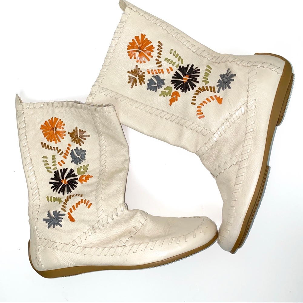 Gianni Bini Leather Howdy Boots
